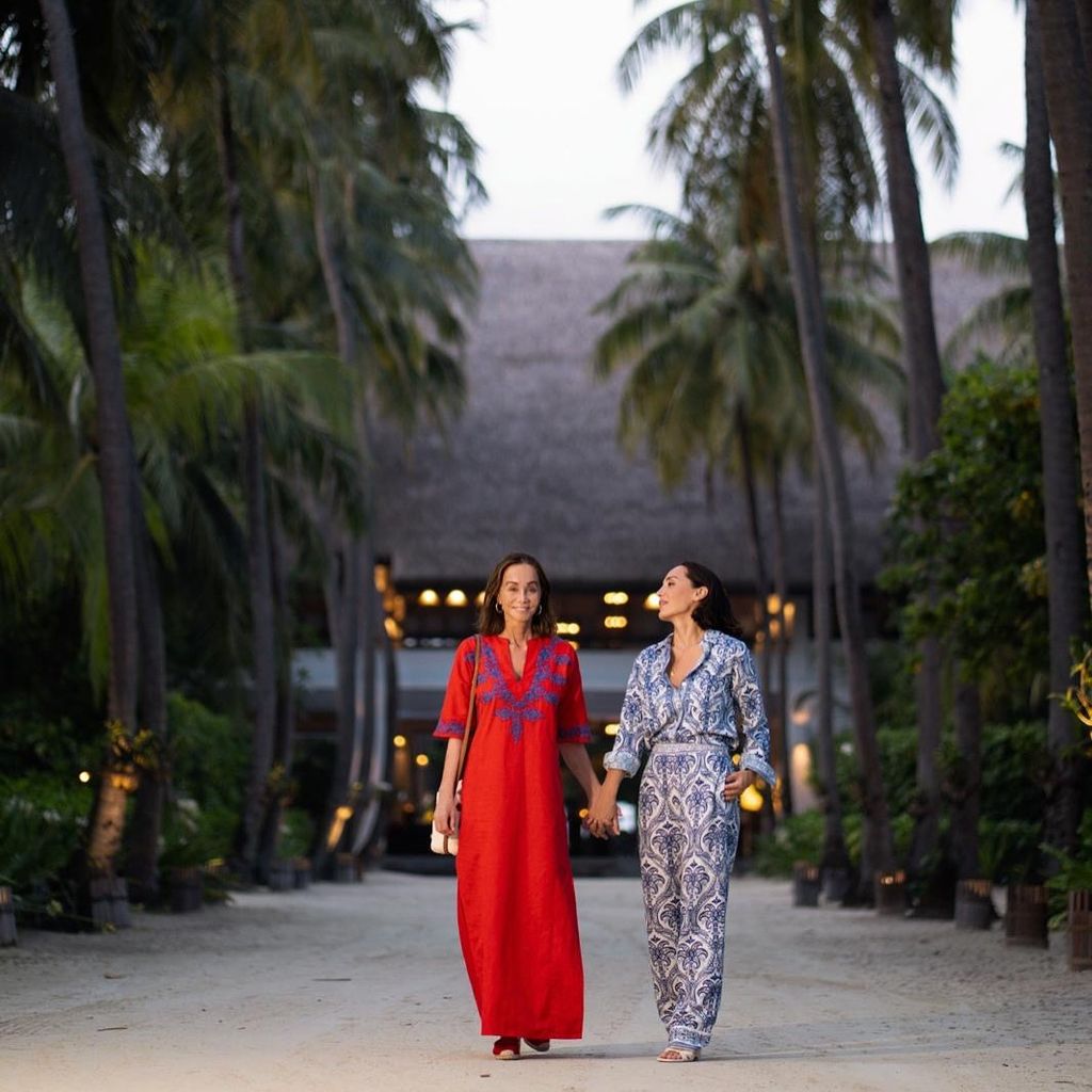 Tamara Falcó e Isabel Preysler durante su estancia en el Four Seasons de Maldivas