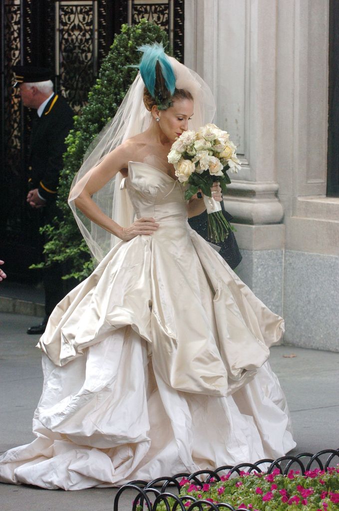 Carrie Bradshaw con vestido de novia de Vivienne Westwood
