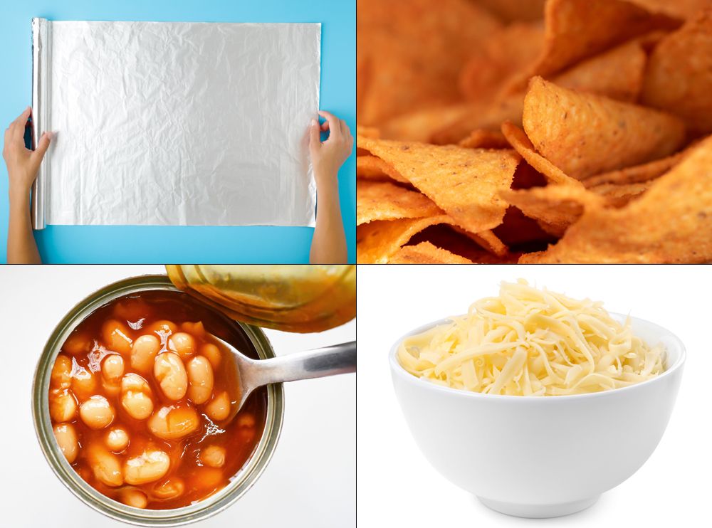 Todo lo necesario para elaborar la versión de los nachos de la actriz.