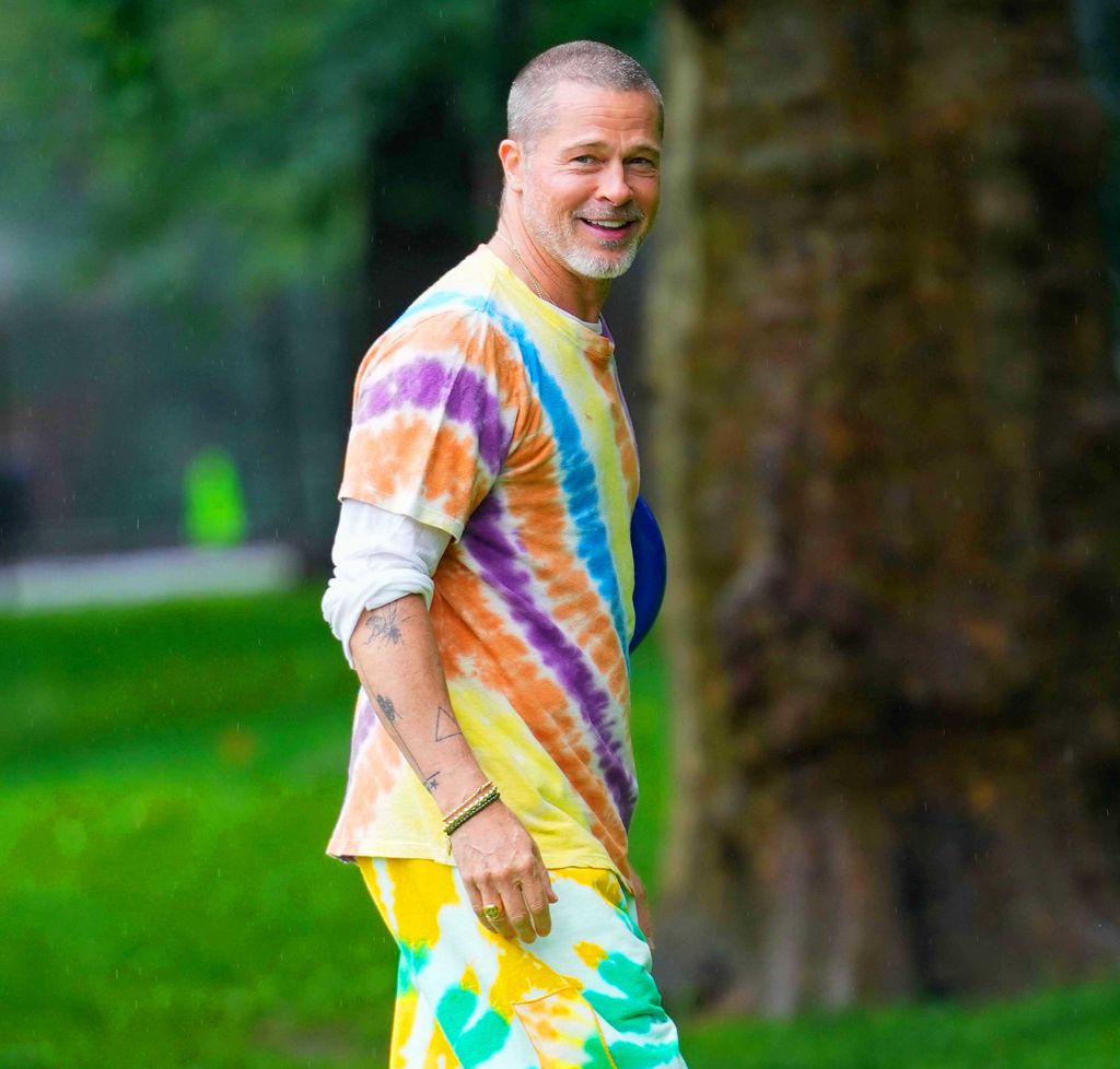 Brad Pitt rodando en Central Park, Nueva York, en junio de 2025