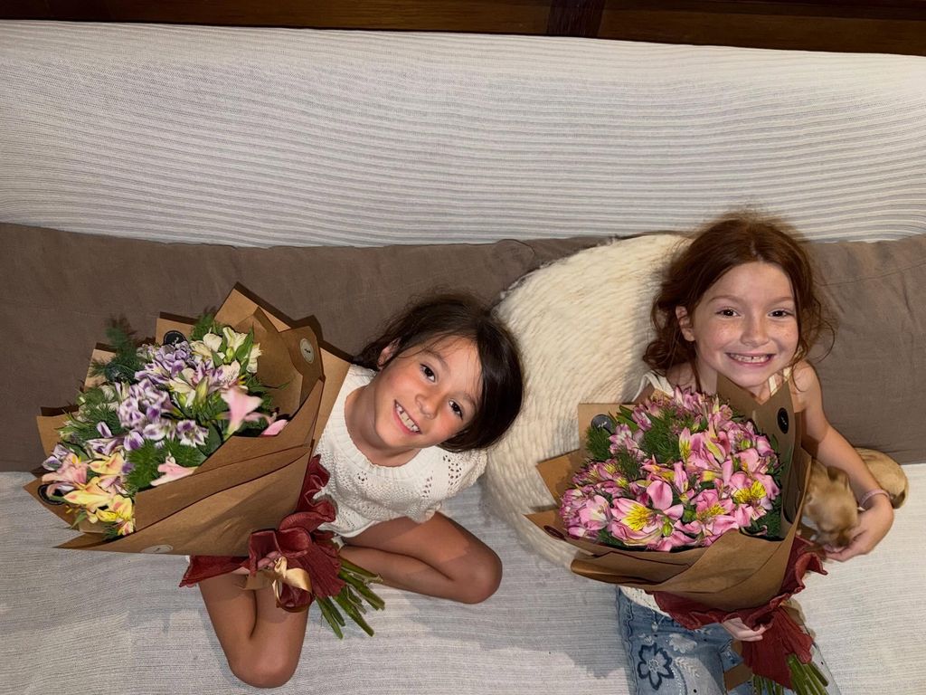 La Joaqui es la orgullosa mamá de dos niñas, Shaina y Eva.