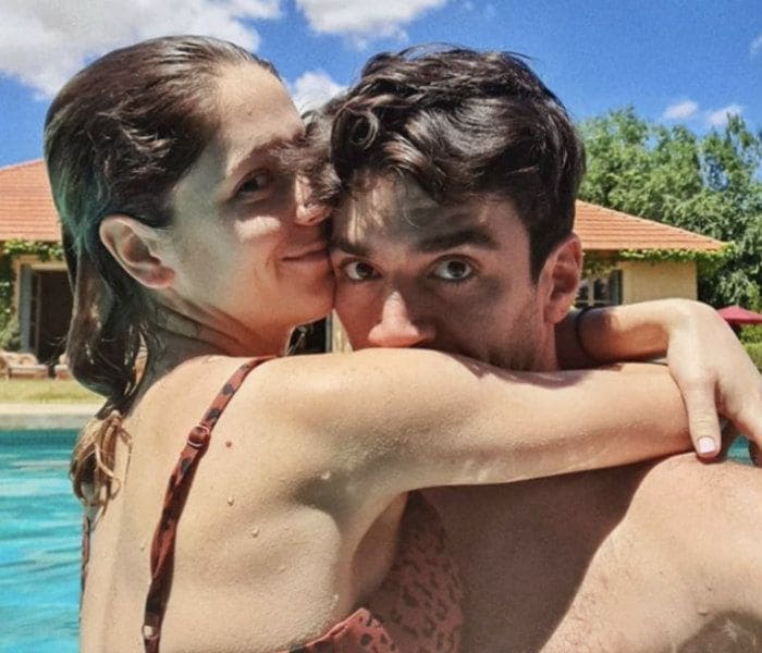 Georgina Amorós y su novio, Diego Betancor
