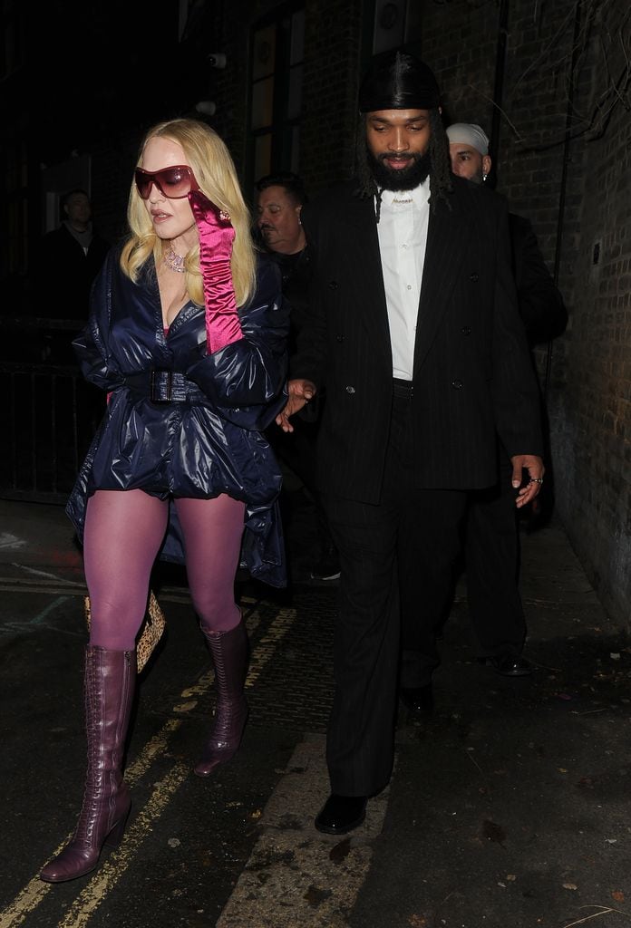 Madonna acudió a al fiesta de su hijo con su novio , la cantante asistió al evento acompañada de su novio Akeem Morris.