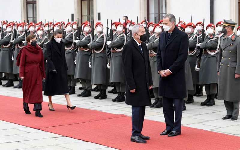 Reyes Felipe y Letizia en Viena