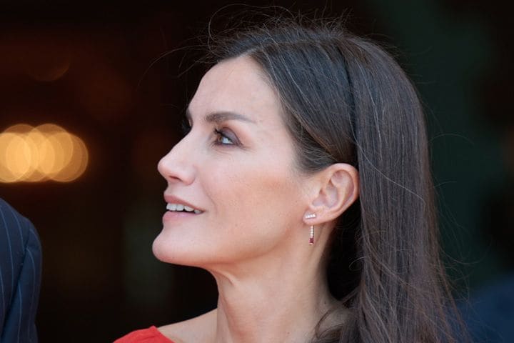 La reina Letizia repite un vestido rojo de Massimo Dutti en su último día en Angola