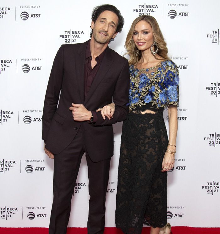 Adrien Brody y Georgina Chapman