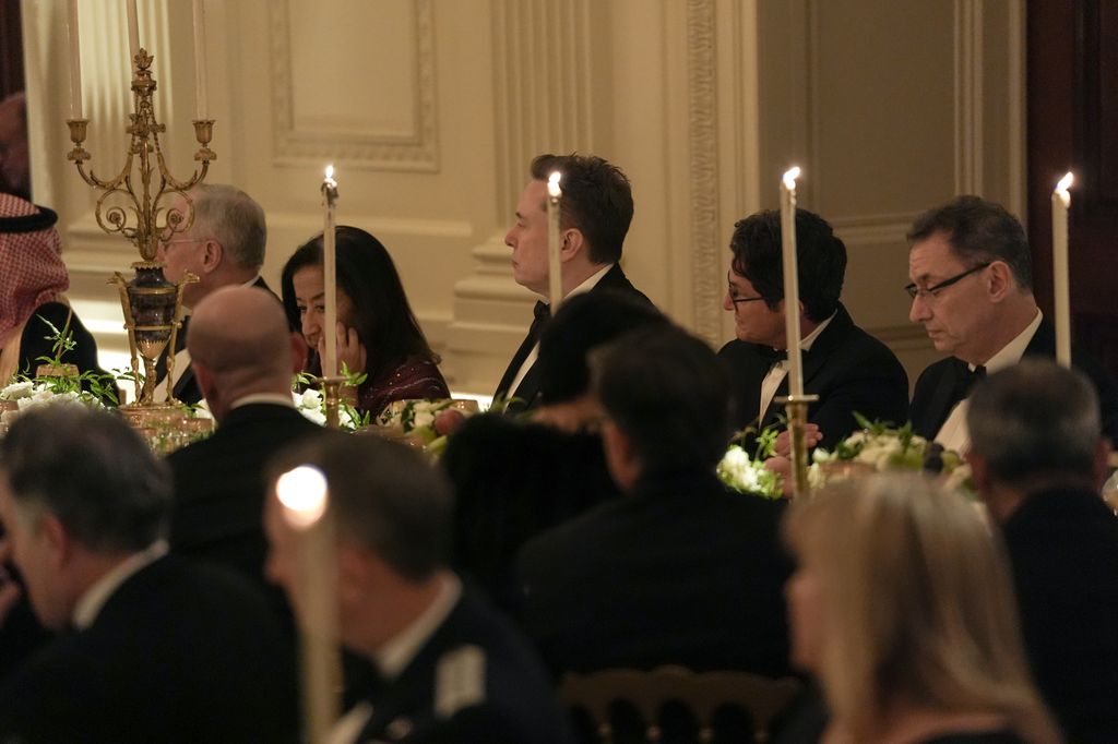 Elon Musk también estuvo presente en la cena.