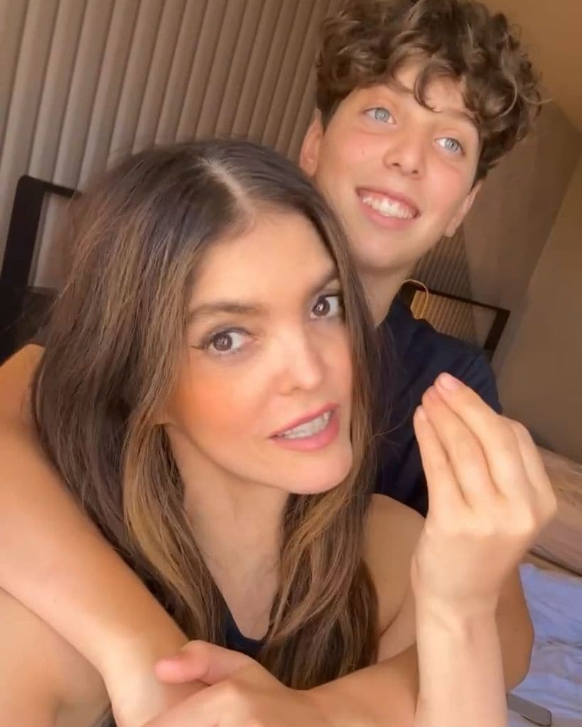 Ana Bárbara y su hijo Jerónimo