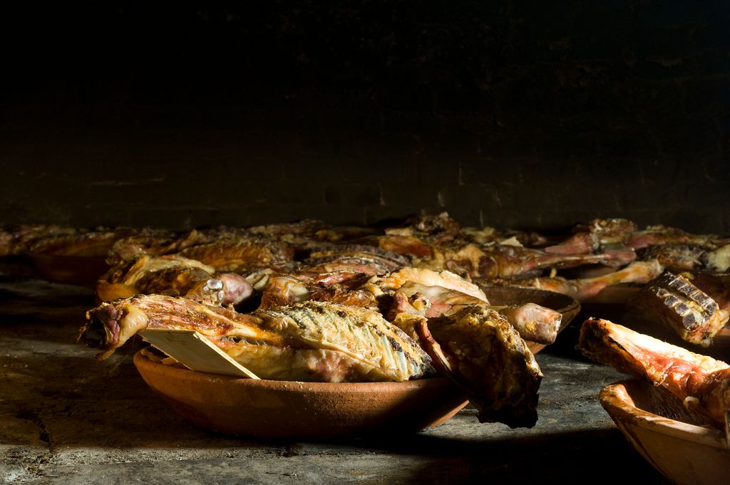 Cordero lechal asado