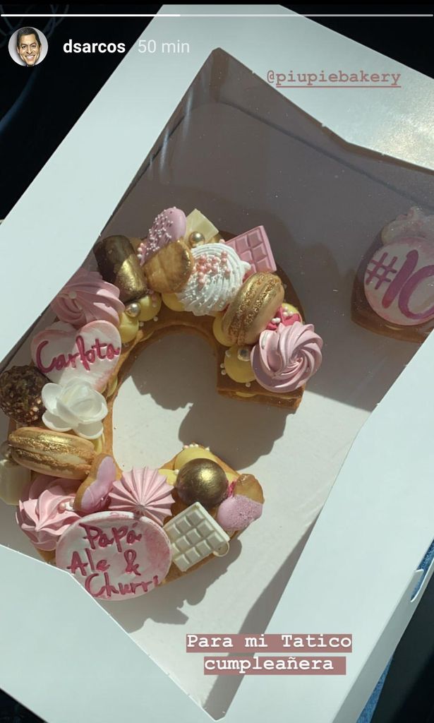 Pastel de la hija de Daniel Sarcos