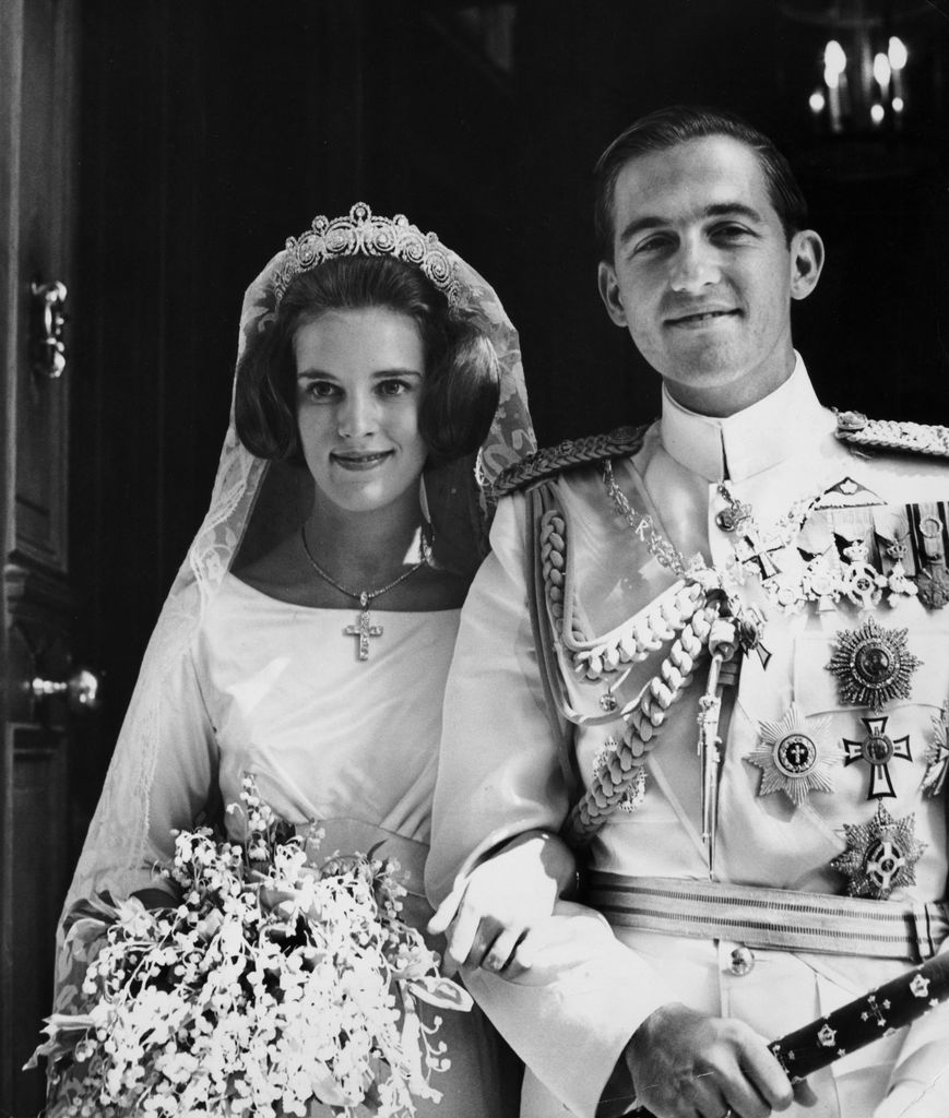 Ana María de Dinamarca y Constantino de Grecia
