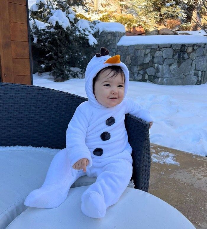 Mía en la nieve