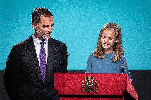 Princesa Leonor y rey Felipe