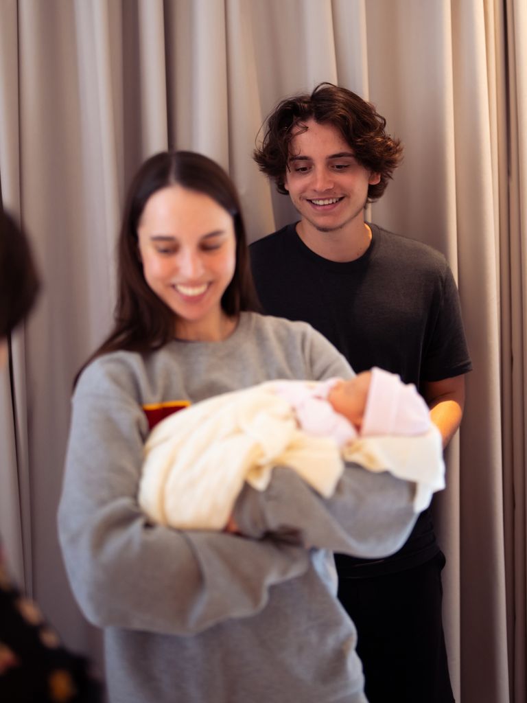 La princesa Iman y su hermano menor, el príncipe Hashem de Jordania
