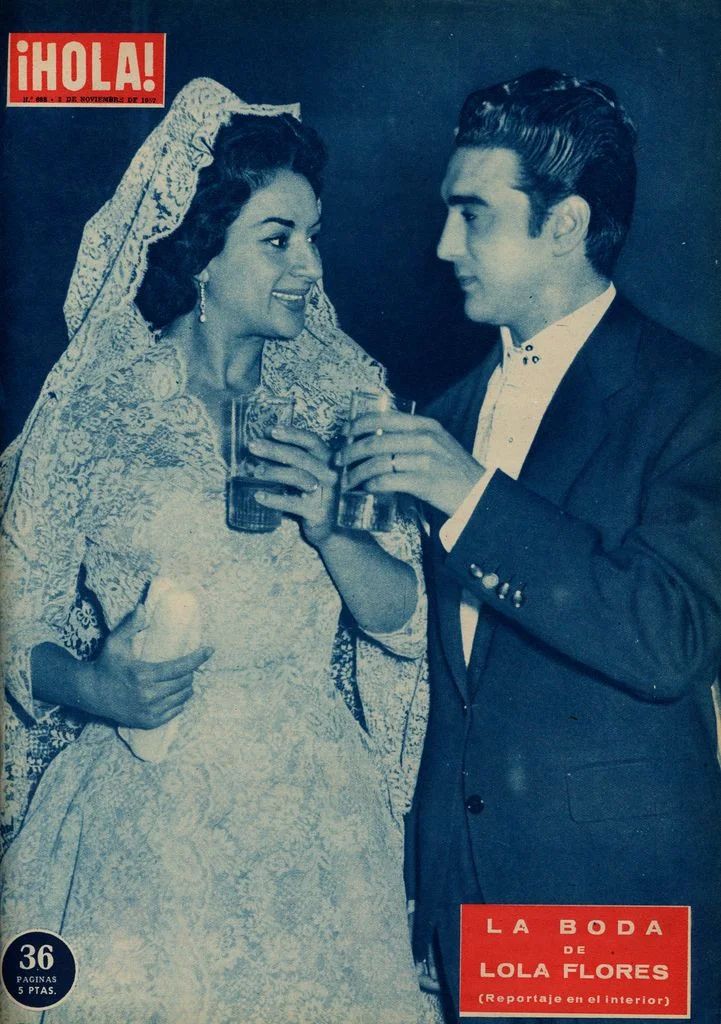 La boda de Lola Flores y El Pescaílla en ¡HOLA!