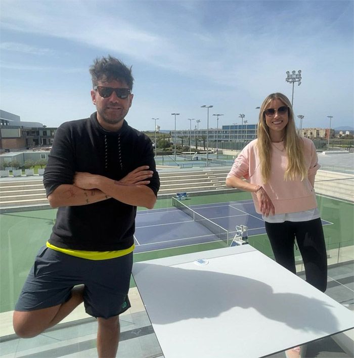 Rafa Nadal y Pablo López: partido de dobles con sus hermanos