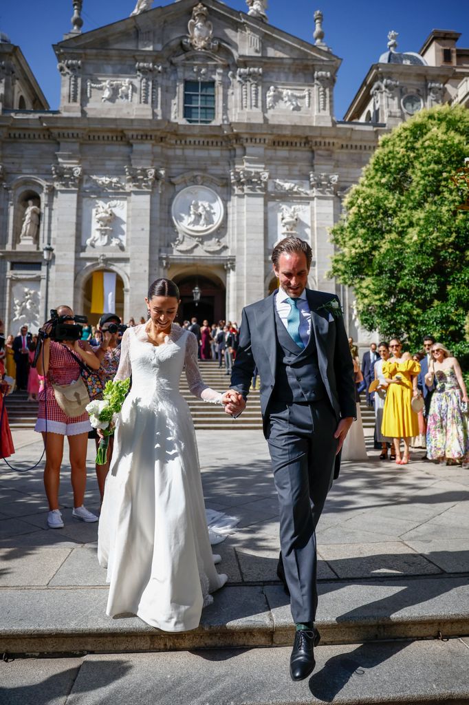 La salida de los novios tras darse el 'sí, quiero'