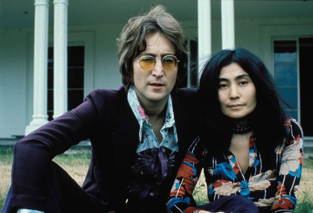 John Lennon y Yoko Ono 