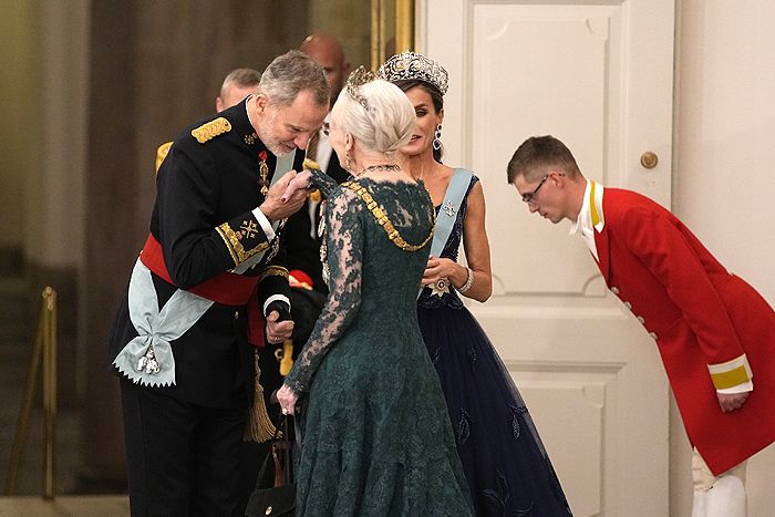 Cena de gala en Dinamarca por la visita de Estado de los reyes Felipe y Letizia