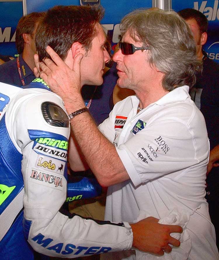 Ángel Nieto y su hijo Pablo