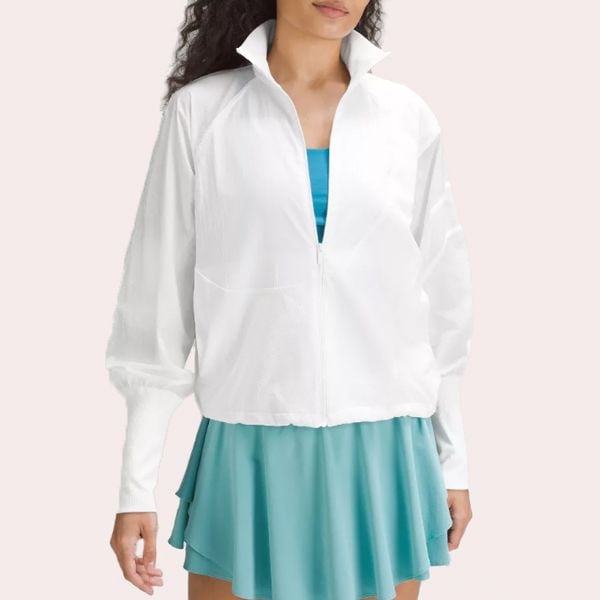 Chaqueta de tenis ligera con cremallera completa