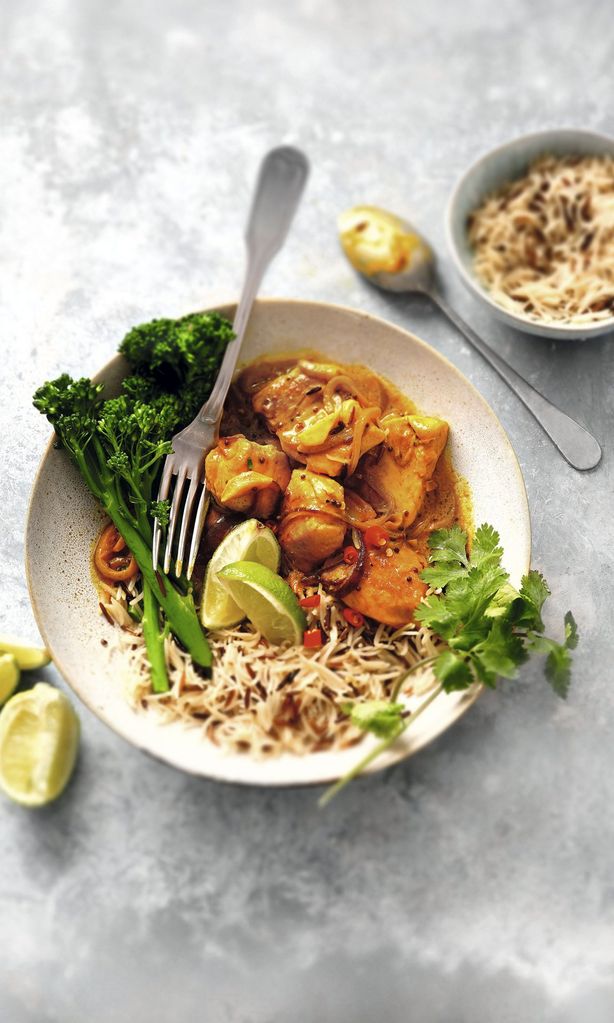 cazuela de pollo al coco