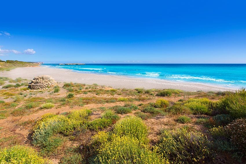 playa de Binigaus, Menorca
