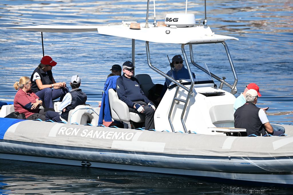 El rey Juan Carlos en el puerto de Sanxenxo, a 19 de septiembre de 2026, en Sanxenxo