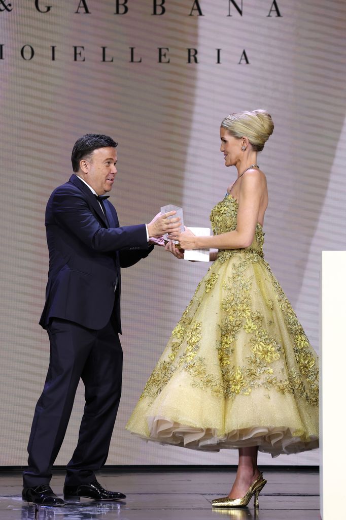 Kitty Spencer en la primera edición del Grand Prix De La Haute Joaillerie en Mónaco, 2025.