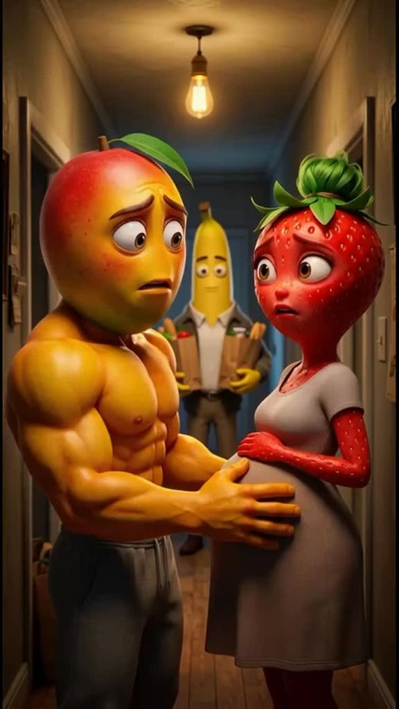 Frutas con cuerpos de humano y rostros hiperrealistas protagonizan melodramas de apenas 30 segundos