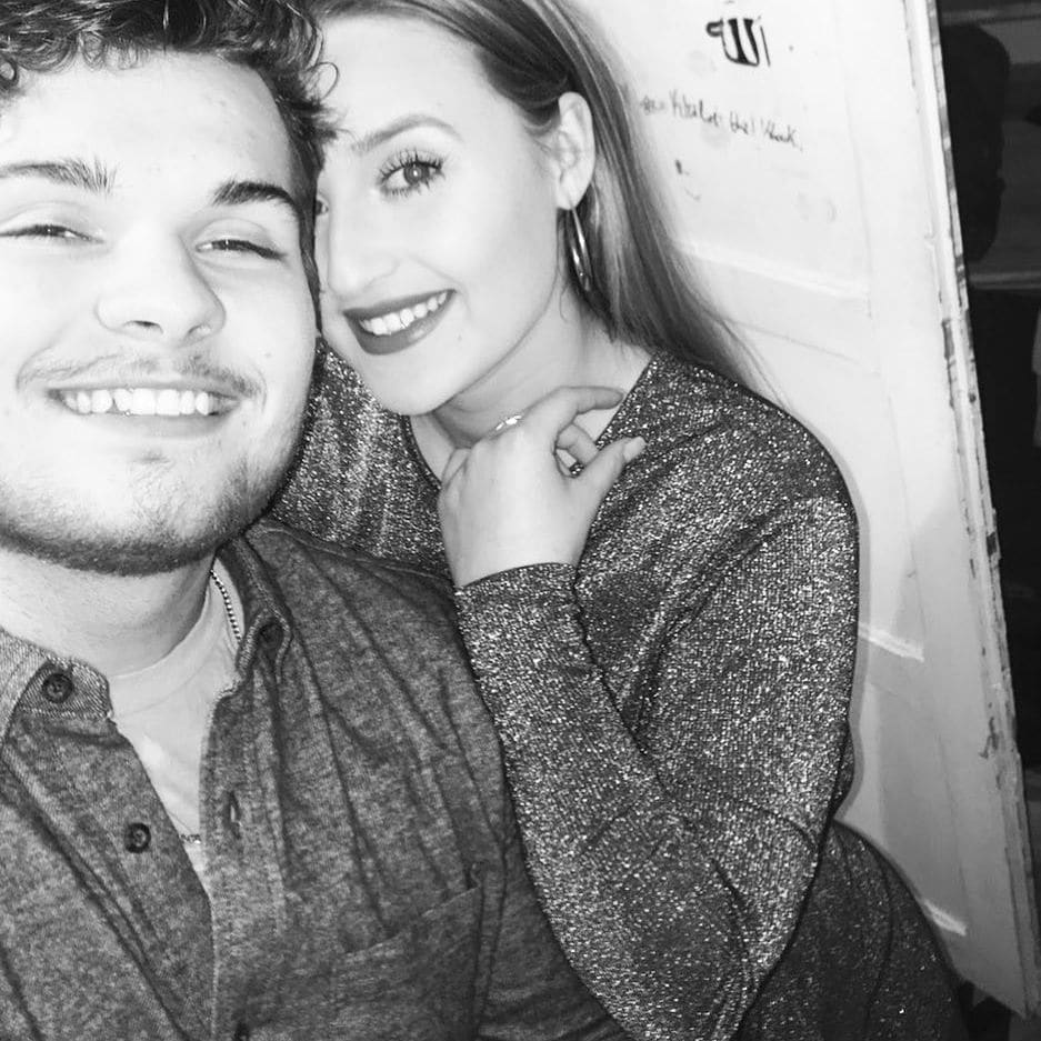 Selfie de Sandra Perez junto a su difunta pareja