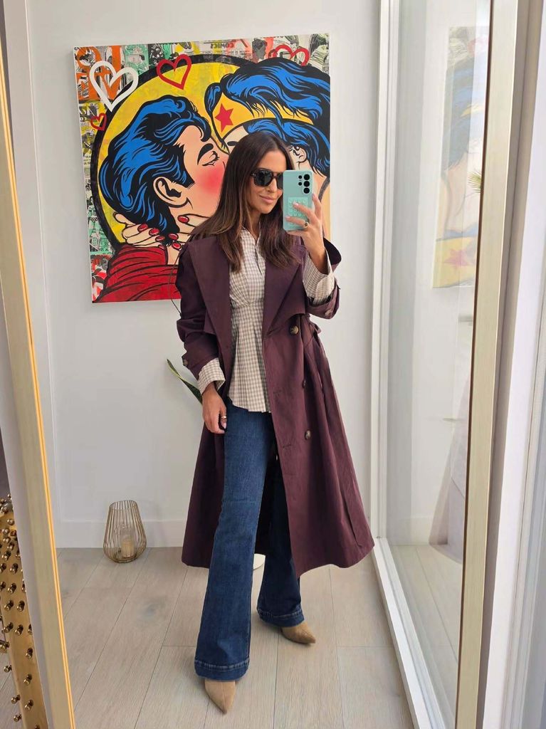 Paula Echevarría comparte una fotografía en su casa con un look tendencia de otoño