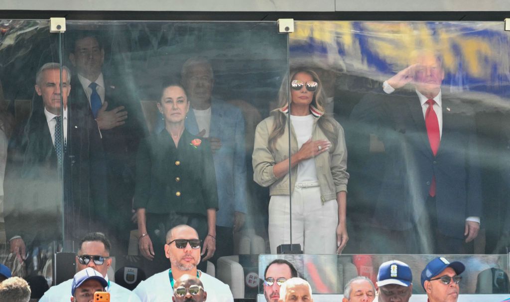 Mark Carney, Claudia Sheinbaum, Melania Trump y Donald Trump.