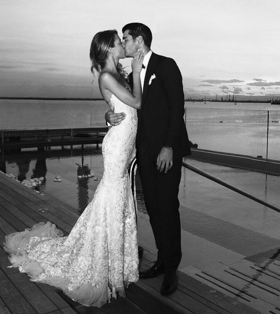 Alice Campello y Álvaro Morata el día de su boda