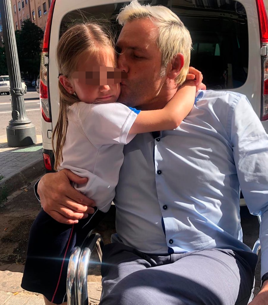 Santiago Cañizares y su hija