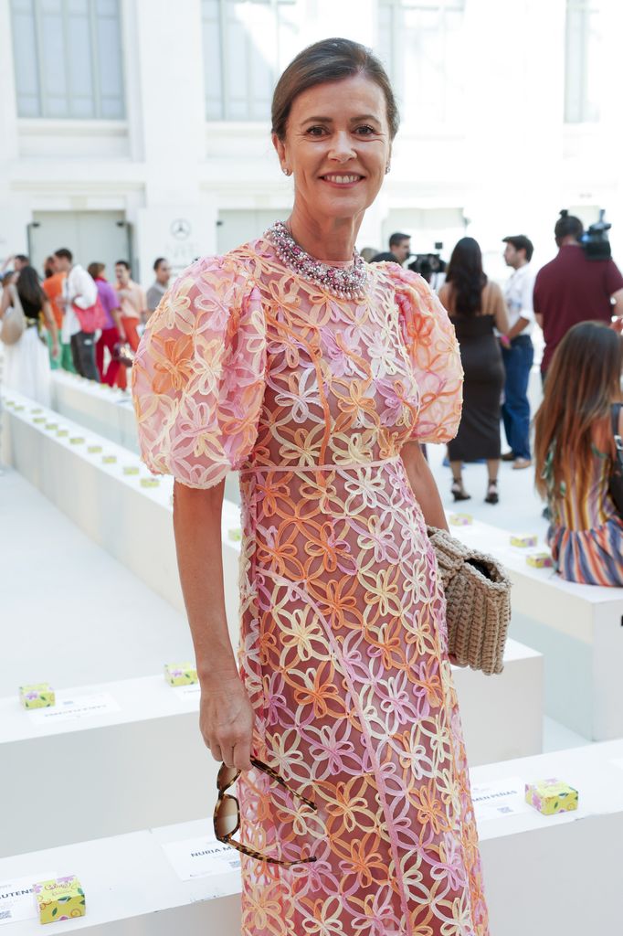Nuria March, en el front row de la colección de Celia B durante la Mercedes-Benz Fashion Week Madrid 2026 (15 de septiembre de 2026)