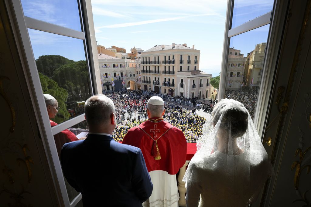 La vista desde el balcón del palacio