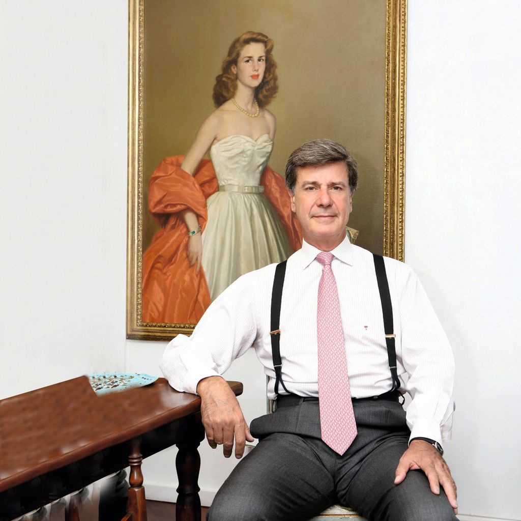 Cayetano Martínez de Irujo en el palacio de Liria