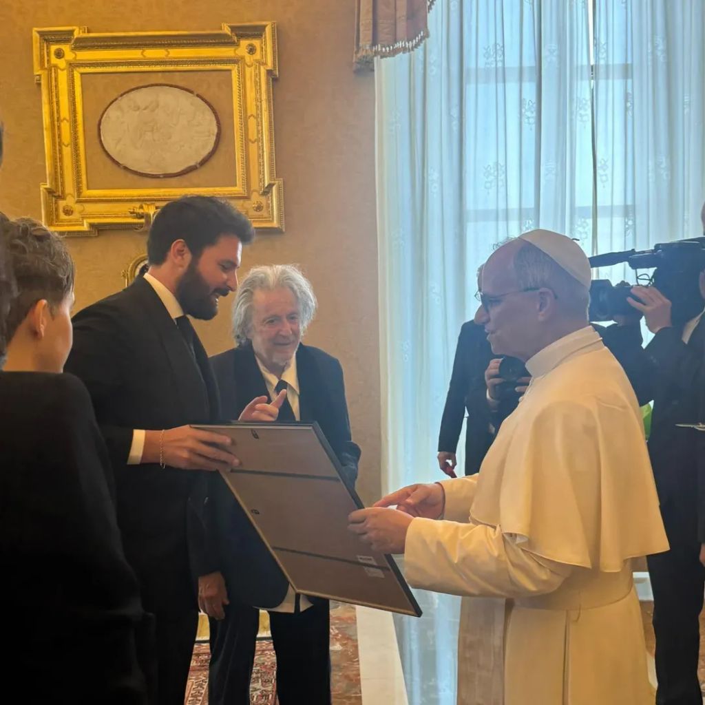 Al Pacino con el Papa