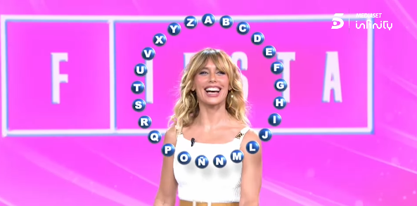 Emma García promocionando 'Rueda la letra'