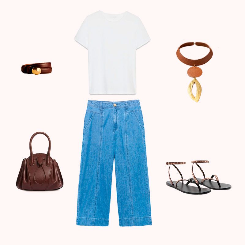 Look camiseta blanca mayo 2026