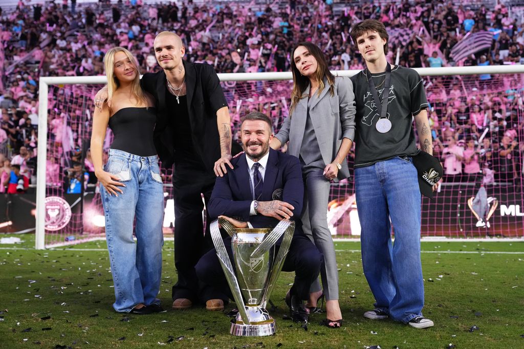 David Beckham, copropietario del Inter Miami, estuvo acompañado de toda su familia