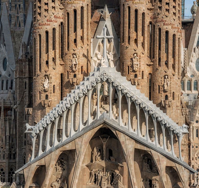 Fachada de la Pasión, Sagrada familia, Barcelona