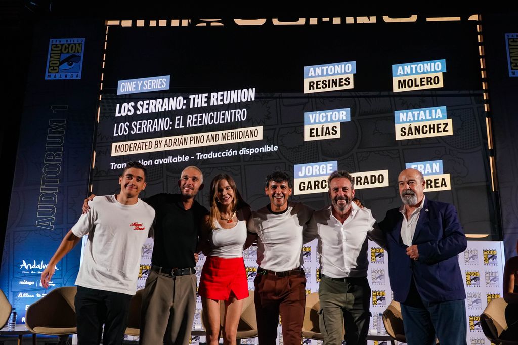 El reencuentro de los protagonistas de 'Los Serrano' en la San Diego Cómic Com de Málaga 2026