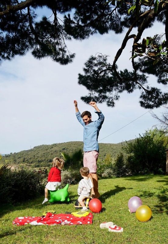 Marc Clotet y sus hijos