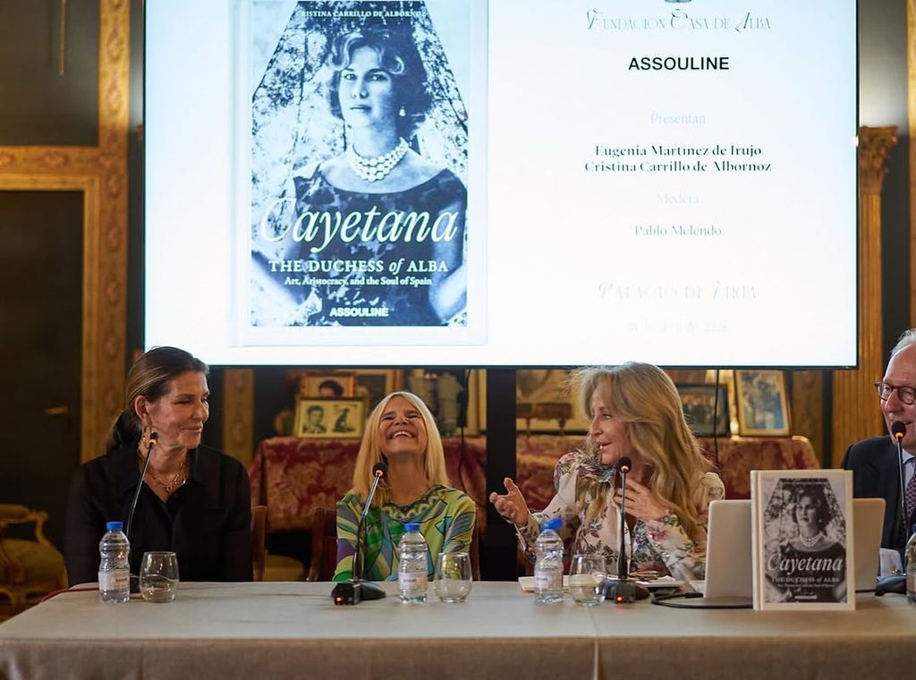 Eugenia Martínez de Irujo durante la presentación del libro sobre su madre.