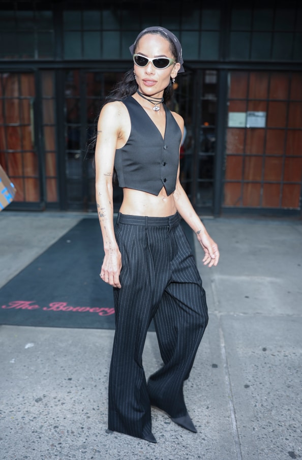 Zoe Kravitz sorprende en las calles de la Gran Manzana. 