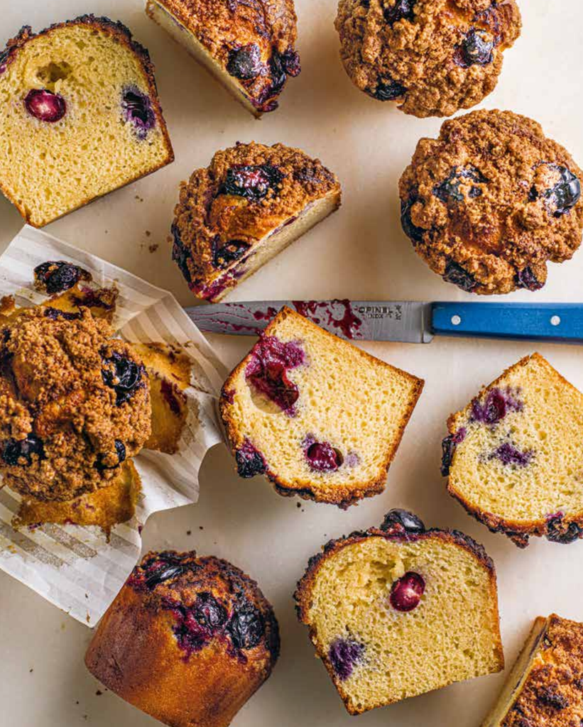 Muffins de arándanos