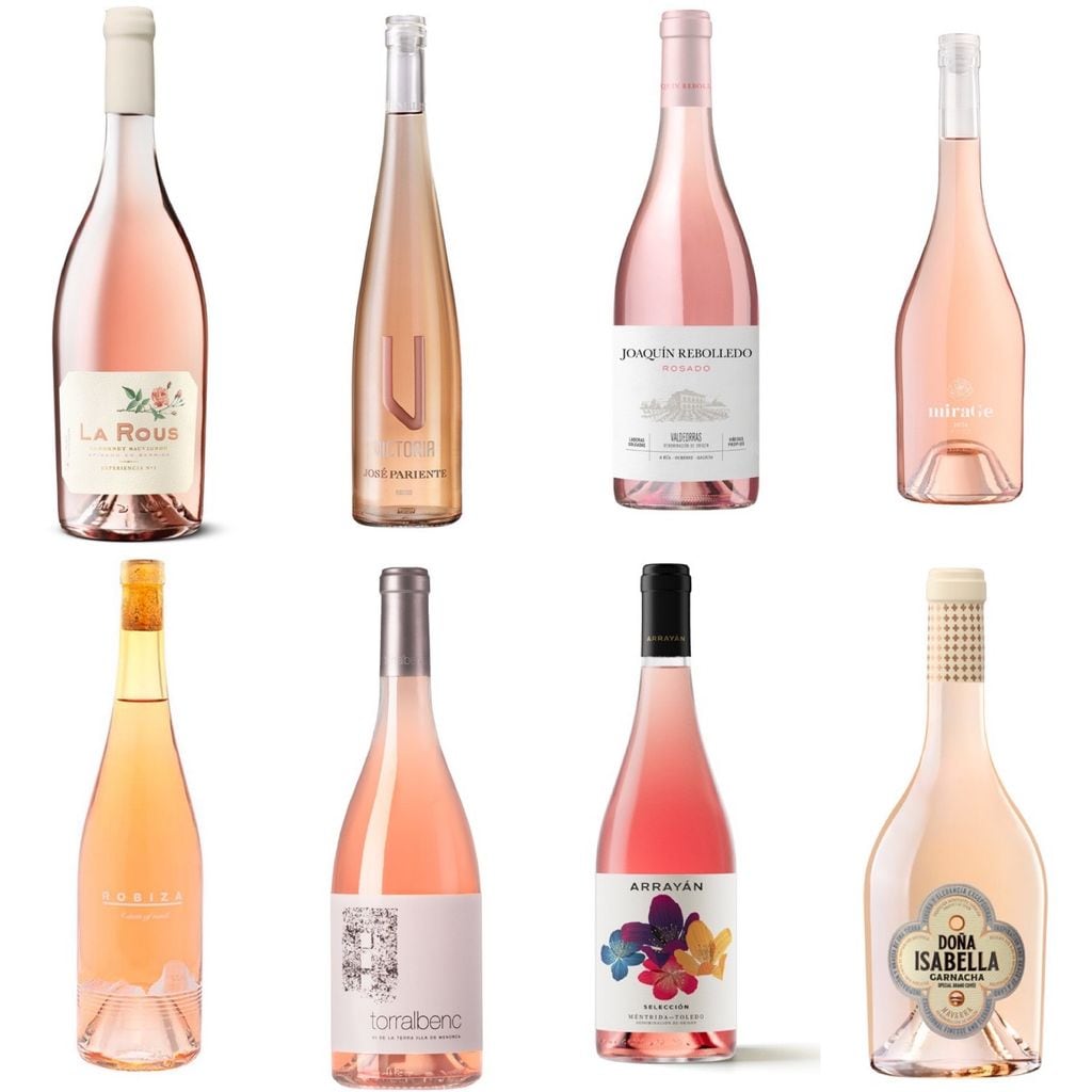 Vinos rosados de diferentes zonas