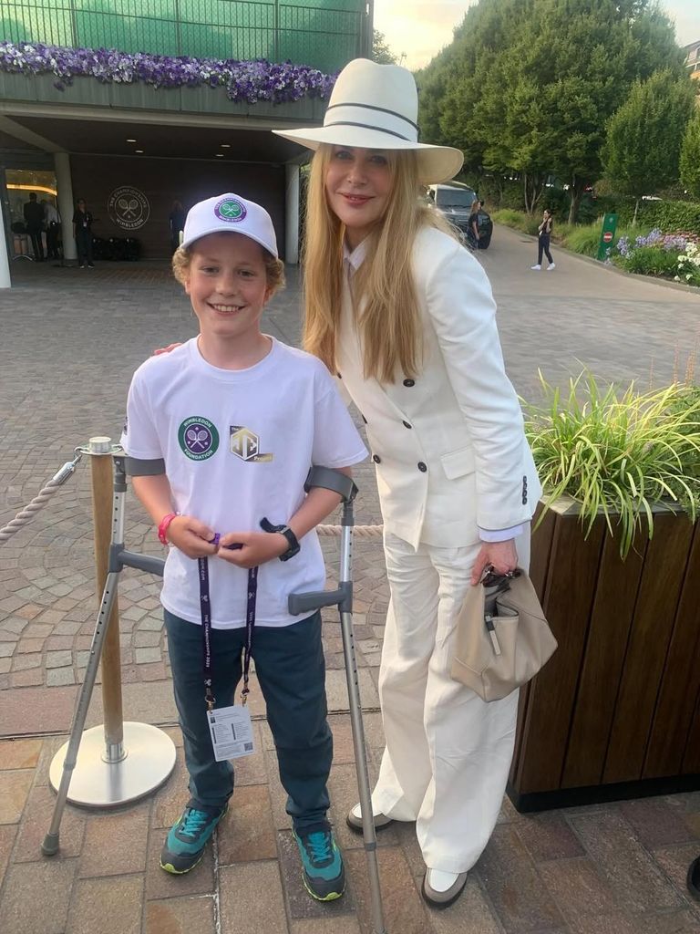 Nicole Kidman con el pequeño Ambrose en Wimbledon